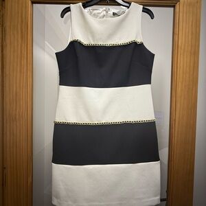 White House Black Market Black and white Mini Dress